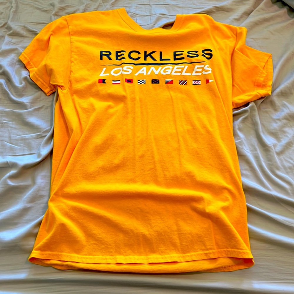Reckless yellow t shirt